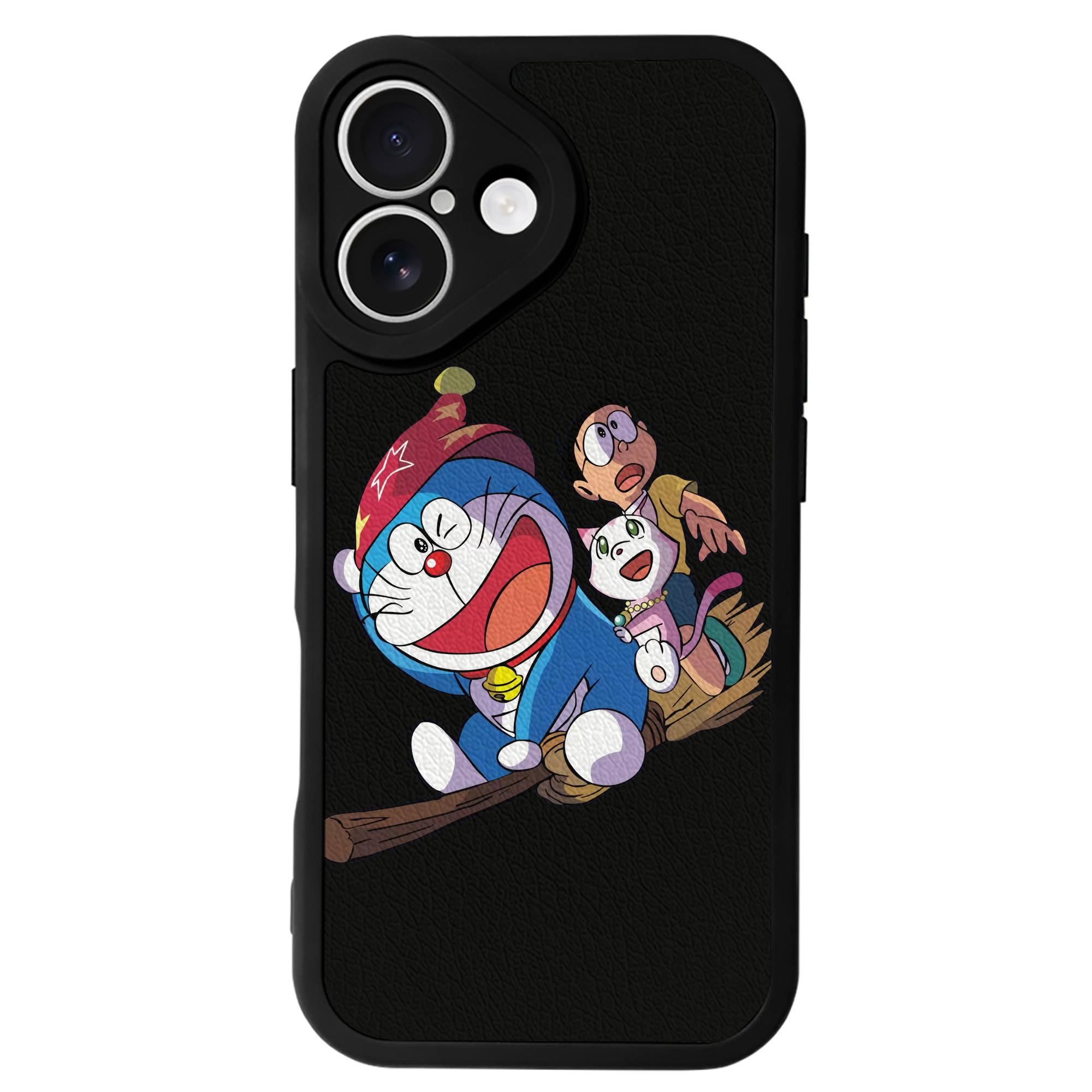 （画像用） ドラえもん Doraemon 【iPhone 16シリーズ対応】シリコンスマホケース（レザー調） 材質：シリコン